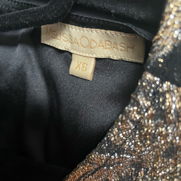 Melissa odabash short metallic tiered dress - Picture 3 of 8